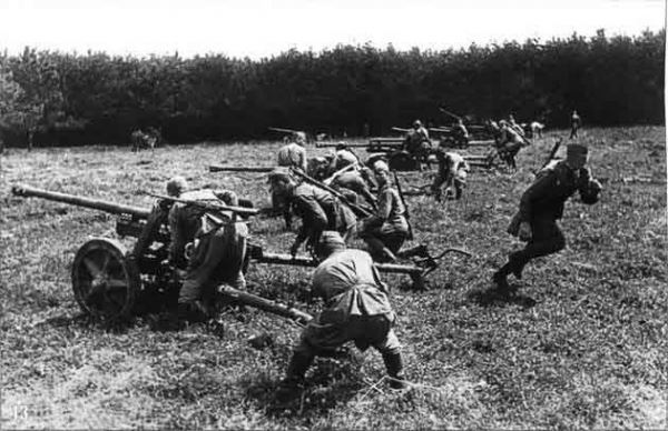 Использование трофейных немецких противотанковых орудий