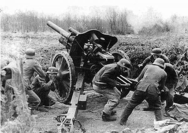 Трофейные немецкие 105-мм гаубицы на службе в РККА