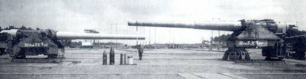 Российские и германские крупнокалиберные морские пушки эпохи Первой мировой войны